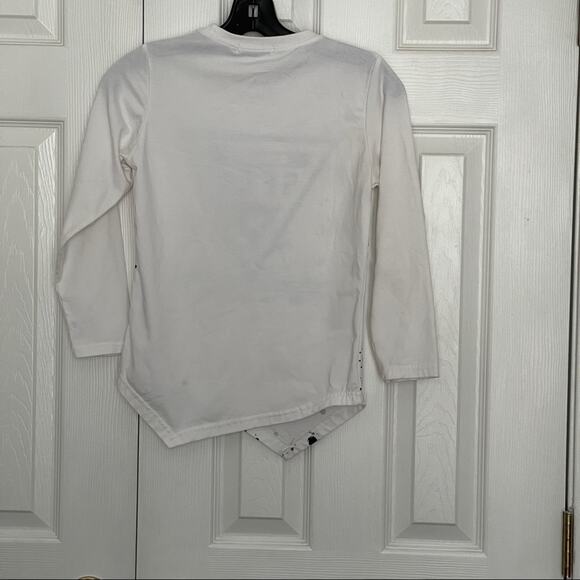 Peperoncino Girls white long sleeve T-shirt Size 12 - Picture 5 of 6